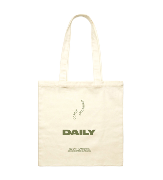 Daily Coffee Canvas Tote